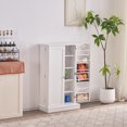 thumbnail image 6 of Ktaxon Kitchen Pantry Storage Cabinet with Doors and Shelves Sideboard Cabinet for Dining Room Living Room Bedroom White, 6 of 12