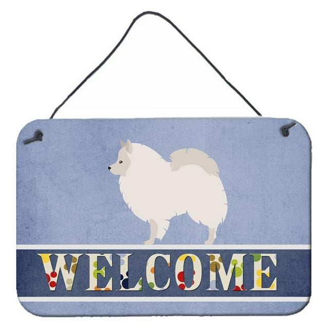 Carolines Treasures BB8317DS812 German Spitz Welcome Wall or Door Hanging Prints