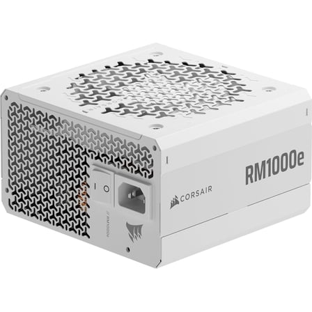 RM1000e ATX 3.1 PCIe 5.1 Ready Fully Modular 1000W Power Supply – 12V-2x6 Cable Included, Cybenetics Gold Efficiency, 105°C-Rated Capacitors, Modern Standby Mode – White