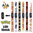 thumbnail image 2 of Anime Kawaii Pika Chuka Ibrabra Jingle Cat Pass Digital Waterproof LED Electronic Boy Girls Watch Kids Birthday Gift Toy, 2 of 5