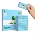 thumbnail image 2 of Flushable Wipes Travel Size, 99% Water Mini Wet Wipes for  ,  & Unscented  The Go Pocket Wipes, 48 Count (8 Packs of 6), 2 of 7