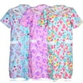 thumbnail image 2 of JEFFRICO 3 Pack House Dresses for Women with Pockets - Lightweight Breathable Short Sleeve Muumuu & Nightgowns - Snap Front Housecoat and Dusters for Women, 2 of 4