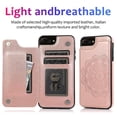 thumbnail image 2 of Funda para iPhone 7 Plus 8 Plus con tarjetero de piel sintética con estampado de flores de datura, 2 of 5