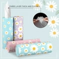 thumbnail image 3 of 8 Pack Daisy Car Tissue Holder, Car Tissues Cylinder with 3-Ply Facial Tissues Bulk, Travel Tissues Boxes for Car Cup Holder, Round Tube Tissue Container, 3 of 7