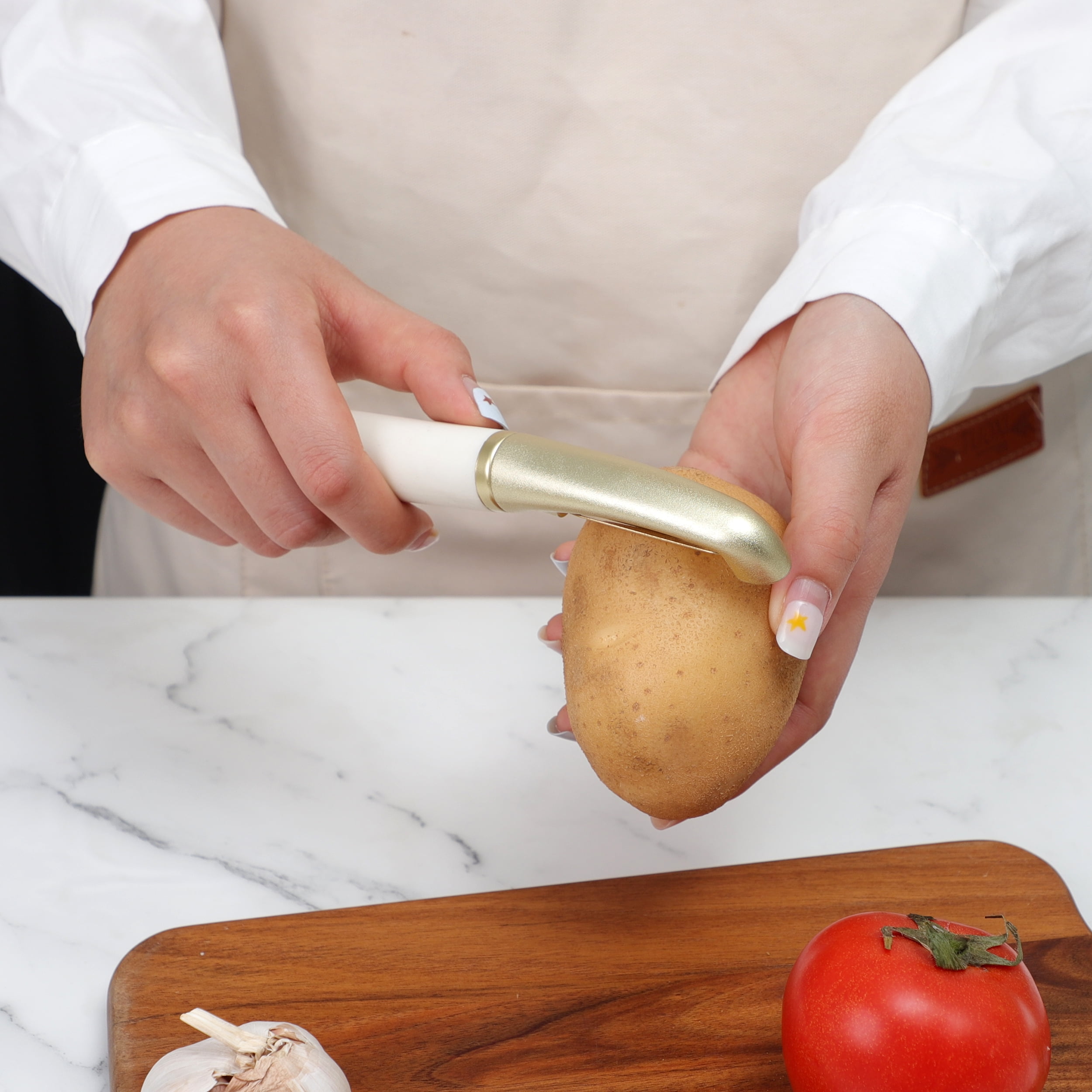 Cook with Color Vegetable Peeler for Potatoes, Fruit, & Veggies – Durable and Versatile Essential Kitchen Tool