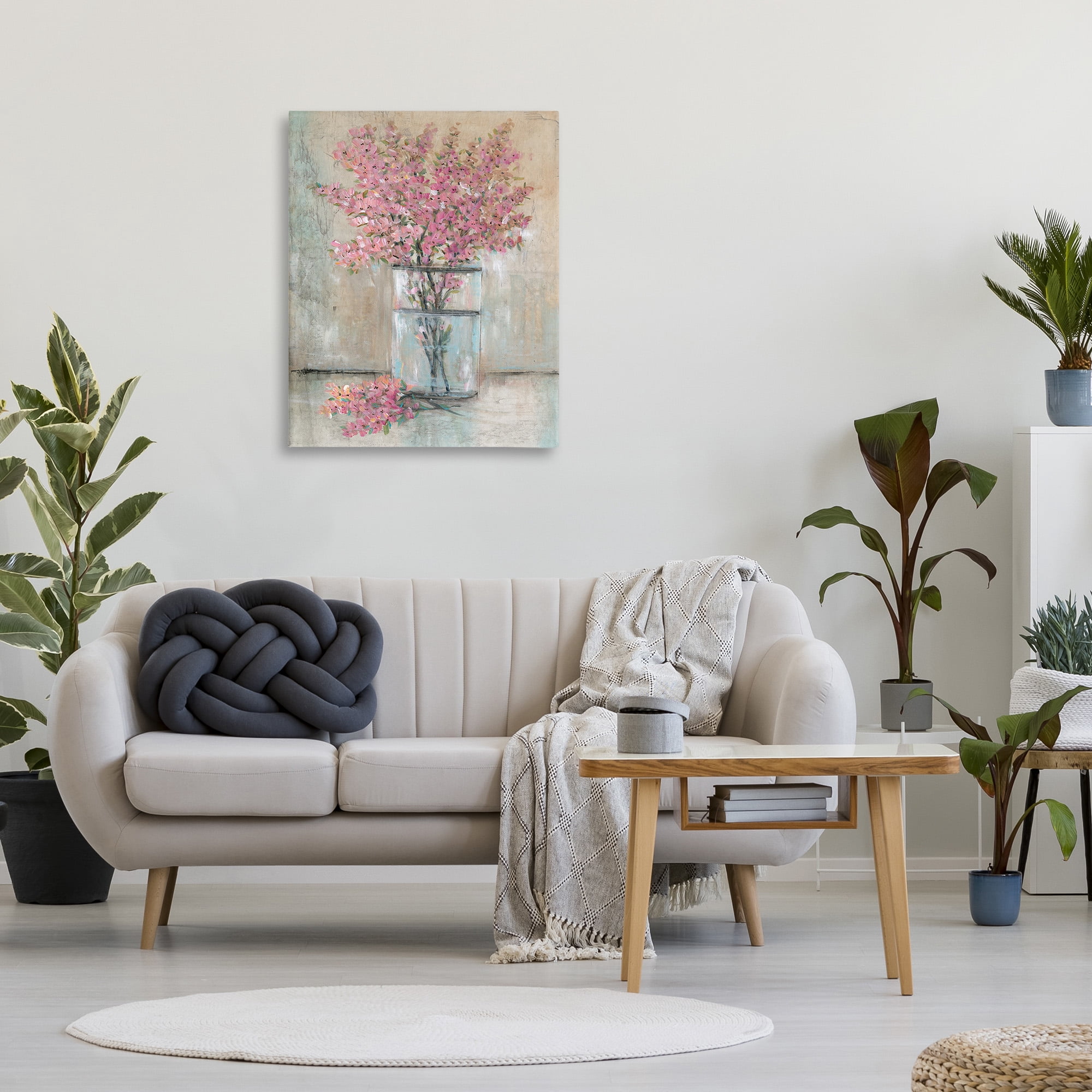 Stupell Industries Cherry Blossom Twigs Botanical & Floral Painting Gallery Wrapped Canvas Art Print Wall Art, 30 x 40