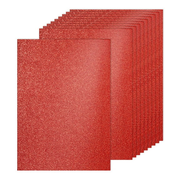 20Sheets Dark Red Glitter Cardstock, 8.3x11.7 in A4 Glitter Paper Card Stock Shiny Scrapbook 250gsm Sparkly Paper Large Shimmer for Crafts Scrapbook DIY Art Wedding Party