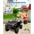 thumbnail image 4 of Garvee Licensed Tǒyōtǎ 24V Ride On Car for Kids – 2-Seater Electric Truck with Parent Remote Control, All-Terrain Capability, and Dual Driving Modes,Black, 4 of 8