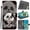 Color-22, variant on Leather For Samsung Galaxy A37 5G / A36 5G Wallet Case Crystal Material Painted Animal&Flowers&Hearts Pattern, Wallet For Women Men Card Holder Magnetic Clasp Kickstand Folio Case With Hand Strap