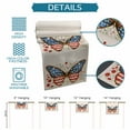 thumbnail image 7 of Table Runner Dresser Scarves 60 Inch Long,Independence Day USA Flag Butterfly Linen Dining Table Runners Retro Rural Flower on Flax Tabletop Scarf for Wedding Holiday Party Kitchen, 7 of 7