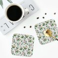 thumbnail image 4 of Kdxio Lilies Flowers Funny Coasters,4 Pcs Leather Coasters,Housewarming Gifts,Protect Furniture from Water Marks Scratch and Damage, 4 of 8