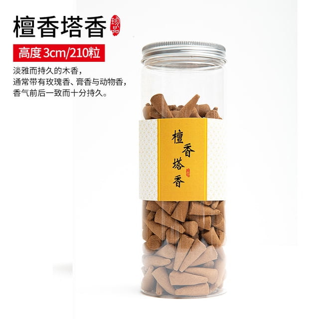 Xiao Hua Conos de incienso de reflujo para cascada, aromas naturales para quemador de cascada de incienso, sándalo