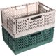 thumbnail image 1 of Cajas de almacenamiento de plástico plegables, para fruta, cesta de almacenamiento plegable, cesta de plástico, cajas de transporte (2 unidades), 1 of 4
