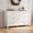 white, variant on Modern 6 Drawer Dresser for Bedroom, 54" Wide Wooden Dressers with Large Storage,Handleless Chest of Drawers TV Stand for Living Room & Hallway