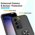 thumbnail image 3 of for Samsung Galaxy A54 5G Case with Tempered Glass Screen Protector,Heavy-Duty Tough Rugged Phone Case Cover with Ring Holder Kickstand for Galaxy A54 5G (6.4", 2023) [Black], 3 of 7