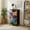 Color-1, variant on 4 Drawer Vertical Storage Dresser Vertical artwork abstract paint strokes oil canvas Acrylic with Wood Top Fabric Pull Drawers