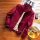thumbnail image 1 of DIMUSI, chaquetas de bombardero de otoño para hombre, prendas de vestir informales para hombre, chaqueta cortavientos gruesa y cálida de lana, abrigos militares de béisbol para hombre, ropa Tan Jianjun unisex, 1 of 2
