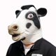 thumbnail image 5 of Novedad Fiesta de Disfraces Máscara de Cabeza de Vaca de látex, Máscara de Animal Cabeza de Vaca Fiesta de Disfraces Divertida (Color: Negro, Talla : Cabeza 65CM), 5 of 5