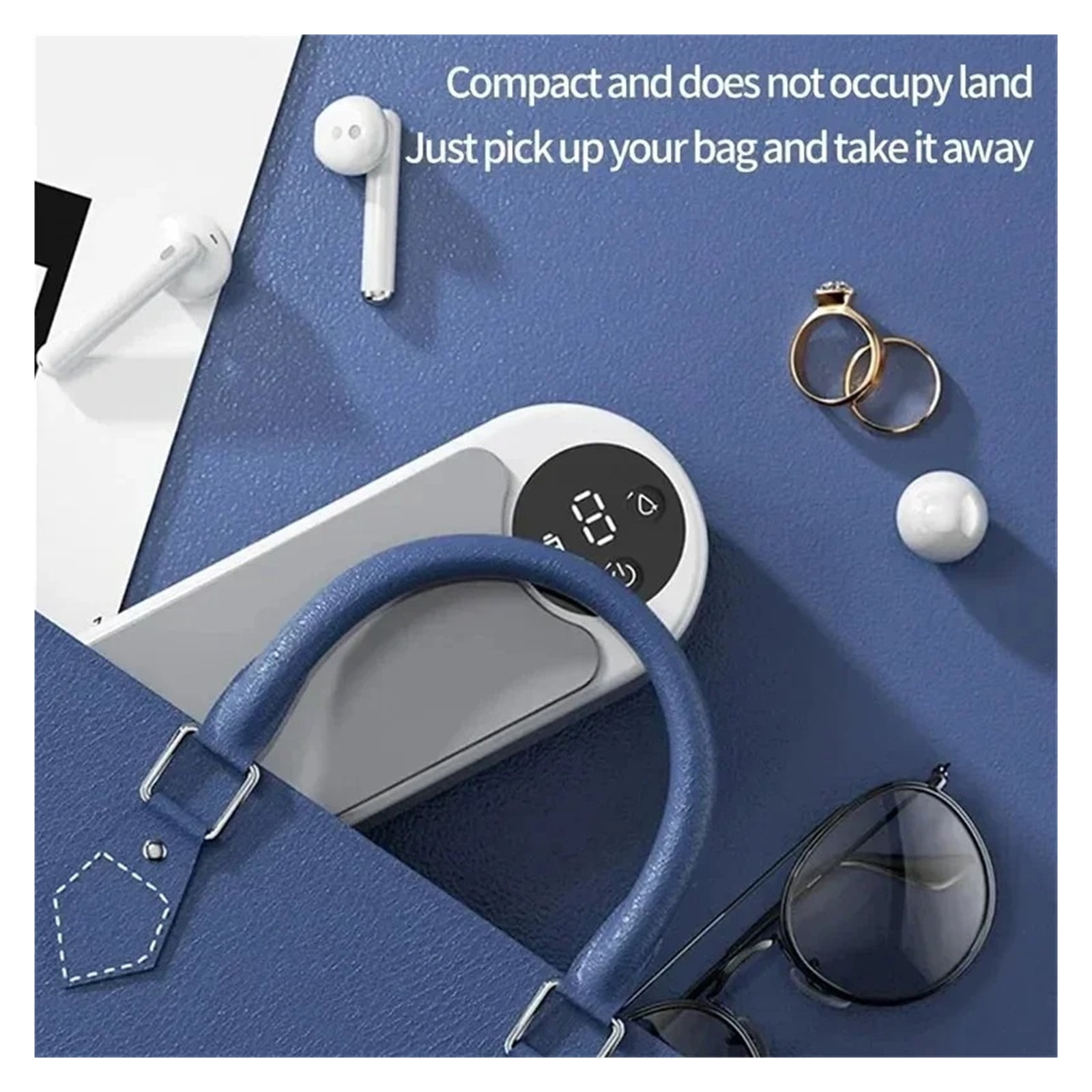 Ultrasonic Cleaner with Display Screen Portable Household Clean Machine Jewelry Clean Machine ,Convenient to Use