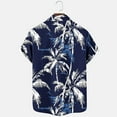thumbnail image 6 of Xixinqiwan No Boundaries Men's Wrinkle Free Hawaiian Shirt Short Sleeve Button Down Beach Wedding Shirt Casual Resort Blouse Tee, 6 of 6