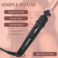 thumbnail image 5 of 5 In 1 Curling Iron Set, Hair Curling Wand Set with 5 Interchangeable Barrel Curling Wand (0.75"-1.25"), Bubble Wand, Tapered Curly Iron Travel Dual Voltage Rose Pink, 5 of 10