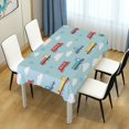 thumbnail image 4 of Yayeee Tablecloths 60" x 120" Rectangle Wrinkle Resistant Party Table Cover, Blue Trains Pattern, 4 of 8