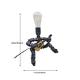 thumbnail image 3 of Billuyoard Lámparas de Robot de tubería de agua Industrial de hierro creativas, lámpara de escritorio de postura de guitarra, luces de decoración del Barra de herramientas Numero 3 Billuyoard HA043511-03, 3 of 6