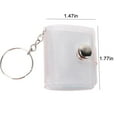 thumbnail image 3 of YOHAVEN Mini Photo Album 5 Pack 1" Keychain Picture Holder, Small PVC Storage Book for Wedding Anniversary Valentine Party Bag Pendant Travel Keepsake Gift, 3 of 7