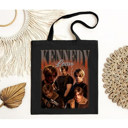 vintage Limited Leon S. Kennedy Vintage Bootleg T-Bag  Retro Game Resident Evil Classic Retro Bag  Gift For Man And Women Tote Bag-TH19141