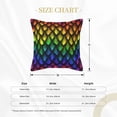 thumbnail image 4 of Bingfone Decorative Pillow Covers 20"X20" Dragon Scales Couch Pillow Cases Modern Farmhouse Covers For Couch Sofa Bed, 4 of 9