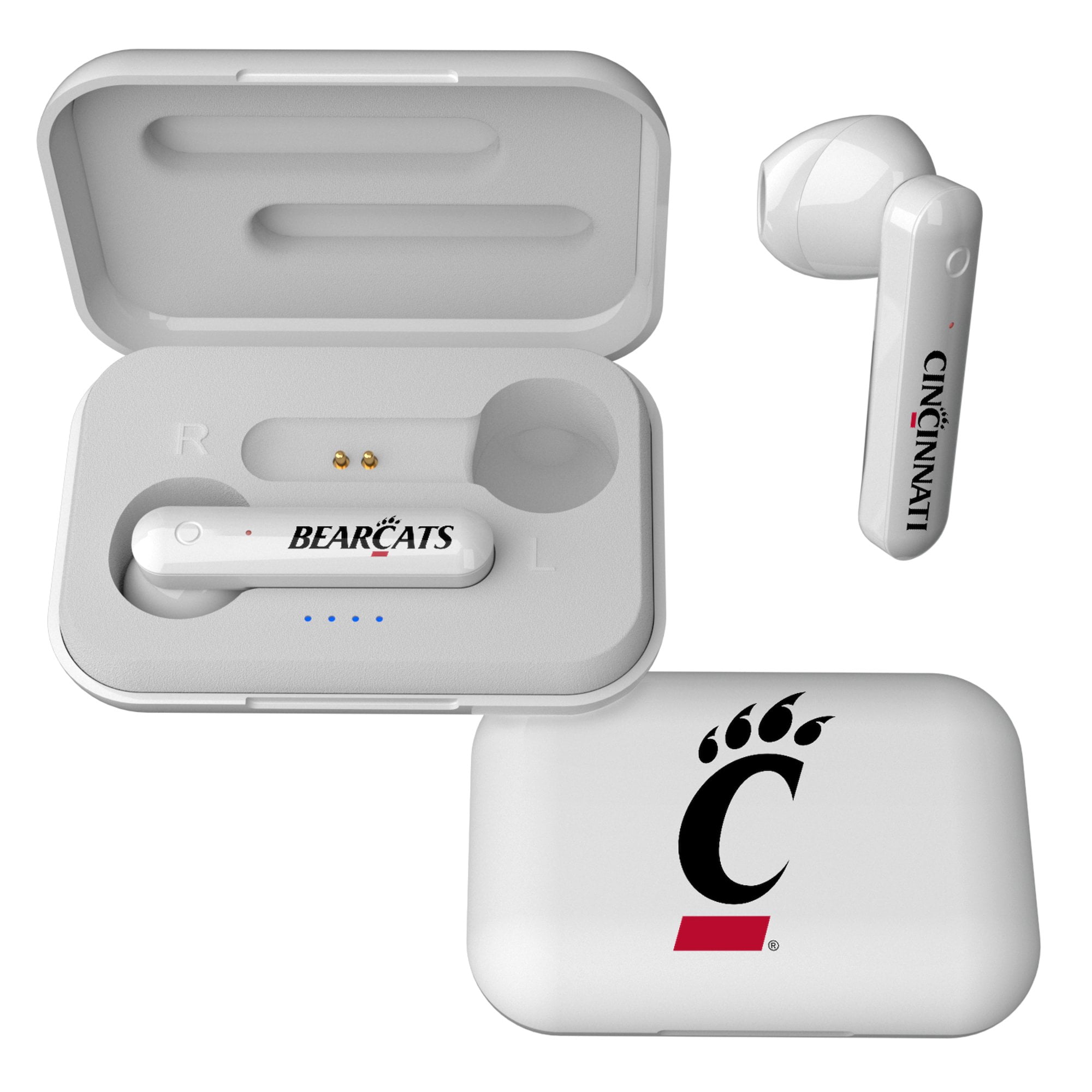 Keyscaper Cincinnati Bearcats Wireless TWS Insignia Design Earbuds