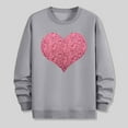thumbnail image 5 of PNTUTB Men's Valentine's Day Fashion Print Casual Long Sleeve Crew Neck Pullover Loose Comfortable Sweatshirts, 5 of 6