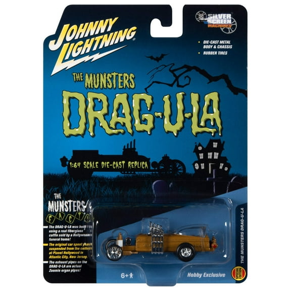 The Barris Dragula "Hobby Exclusive" 1/64 Diecast Model Car by Johnny Lightning
