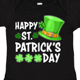 thumbnail image 4 of Inktastic Happy St. Patrick's Day Green Hat and Clovers Boys or Girls Baby Bodysuit, 4 of 5