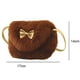 thumbnail image 2 of Mini bolsos de hombro peludos con nudo de lazo encantador para niños y niñas, bolsos cruzados, 2 of 6