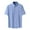Light Blue, variant on Jgppe Men's Summer Dress Shirts Quick Dry Comfy Ice Silk Short Sleeve Wicking Button down Shirts Work Wedding