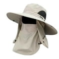 thumbnail image 3 of Sombrero de pescador, ligero, transpirable, con visera de y solapa desmontable para la cara y el cuello Beige kusrkot Sombrero de pesca, 3 of 8