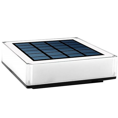 

KTCINA Outdoor Modern Post Light 56 LEDs 3000-6000k Solar Column Lamp IP68 Waterproof Solar Post Cap Auto ON/OFF Light Solar Pillar Light for Exterior House Porch Patio Garden Fence
