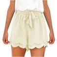 thumbnail image 2 of uublik Shorts Womens Loose Super Soft Lounge Shorts Beige, 2 of 5
