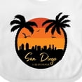 thumbnail image 4 of Inktastic San Diego Sunset Skyline Boys or Girls Baby Bib, 4 of 4