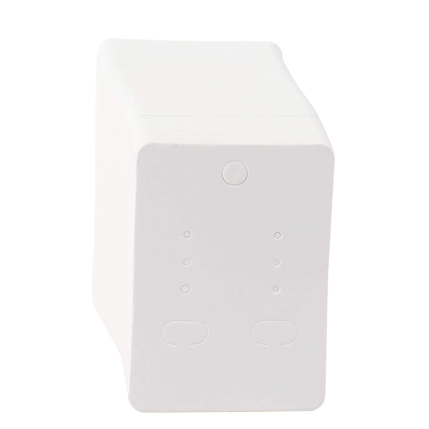 Ear Studs White 2 x 2 Inches 200-Pack Hanging Earring Card Holder Paper Jewelry Display Cards for Earrings Earring Cards