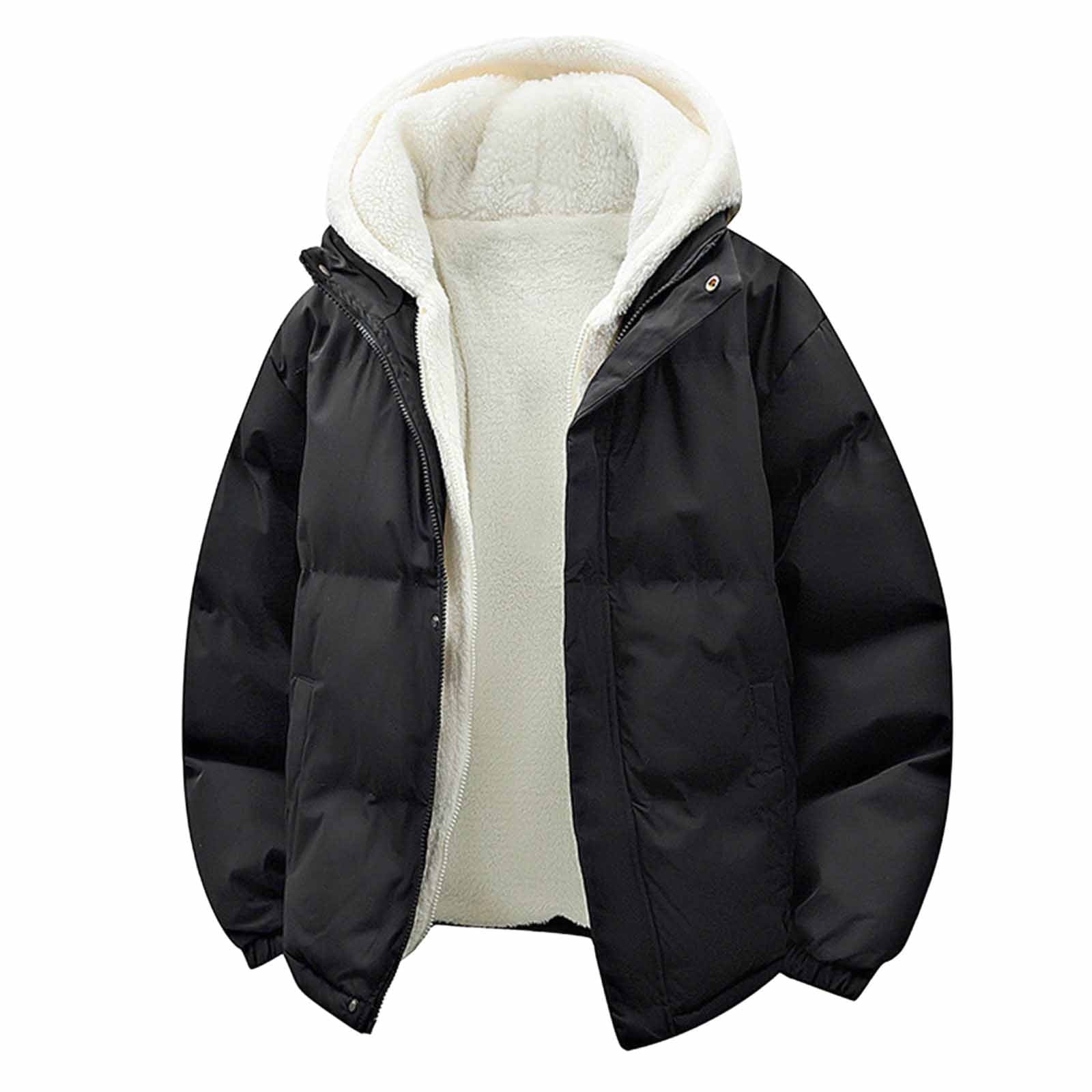 Winter Jacket for Women Thicken Fleece Lined Jacket Stand Collar