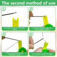 thumbnail image 3 of Automatic threader, a simple sewing machine tool, suitable for hand sewing and machine sewing needles, plastic threader, suitable for the elderly/beginners/DIY sewing crafts, color random.,6Pcs, 3 of 5