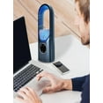 thumbnail image 3 of Rechargeable Portable Mini Air Conditioner - Bladeless Evaporative Cooler, 6-Speed Quiet USB-Powered | Personal Desktop & Travel Use,Blue, 3 of 7