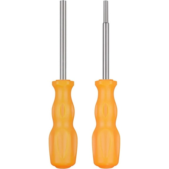 Gamebit Screwdriver Set, 3.8mm & 4.5mm Security Screwdriver Bit Screwdriver Tools for Opening NES SNES N64 Super Nintendo 64 Cartridges & Systems（Orange）