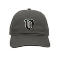 thumbnail image 2 of Daxton Old English 3D Alphabet Letters Numbers Initial Baseball Dad Hat - Charcoal,Letter V, 2 of 2