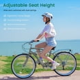 thumbnail image 6 of MOONCOOL 24/26 Inch Beach Cruiser Bike, 7 Speed Step-Through Frame Adult Bicycle, City Bike Commuter Bicycle with Front & Rear Fenders, Rear Cargo Rack for Men, Women, 6 of 13