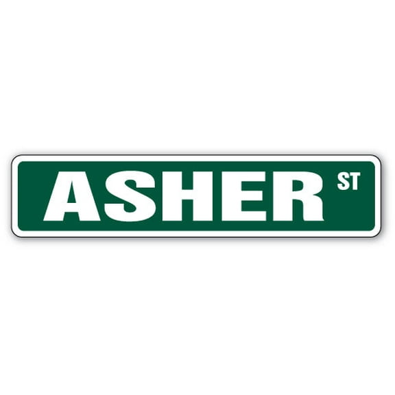 SignMission SS-ASHER 4 x 18 in. Childrens Name Room Street Sign - Asher
