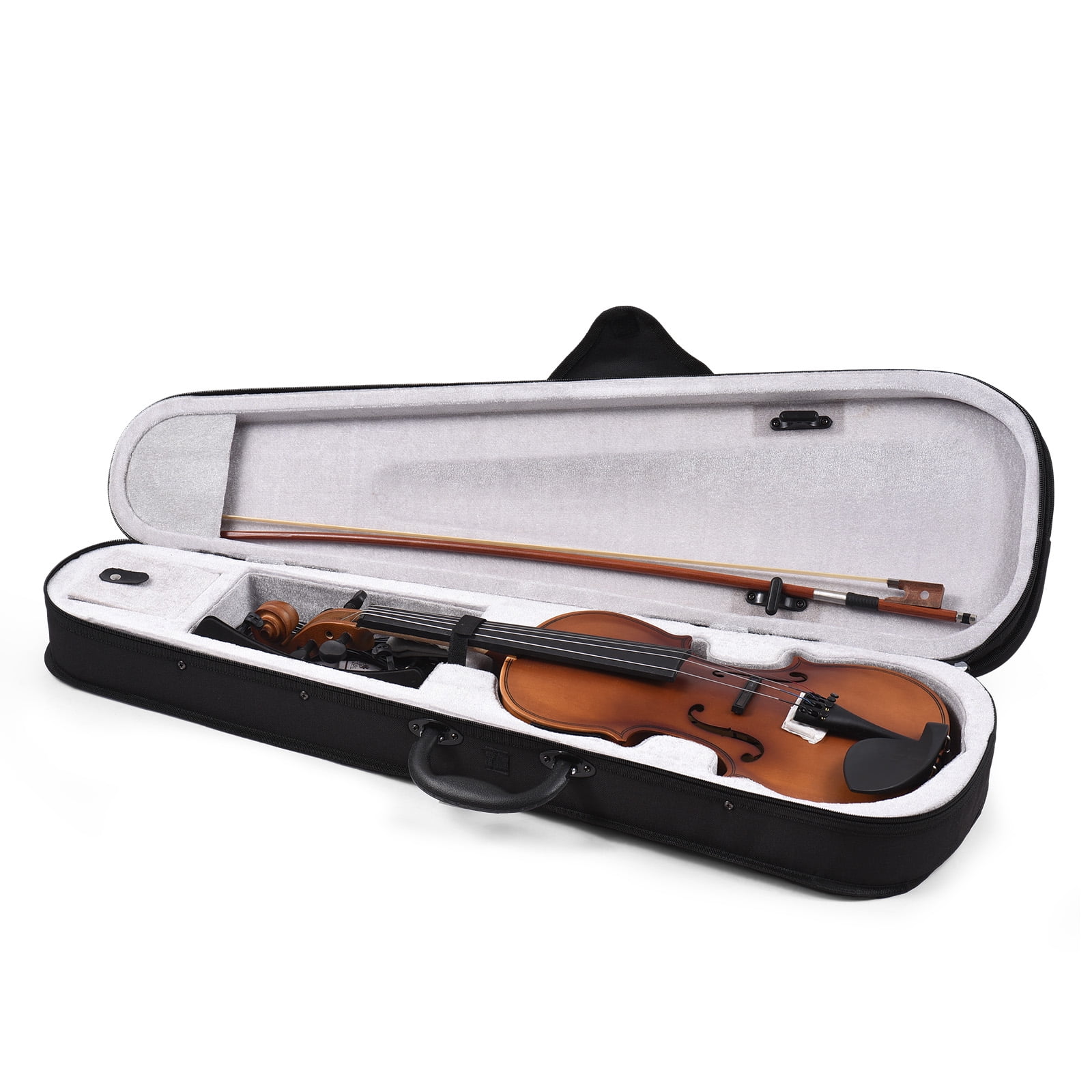 4/4 4/4 EQ Violin Full Size Set Solid Wood Violin for Beginners