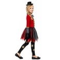 thumbnail image 3 of Gaexia Girls Halloween Ringmaster Outfit Dress Pants Hat Tie Set Kids Party Performance Wear Girls Halloween Ringmaster Set, 3 of 4
